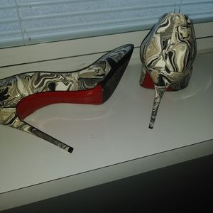 Beautiful red bottom shoes